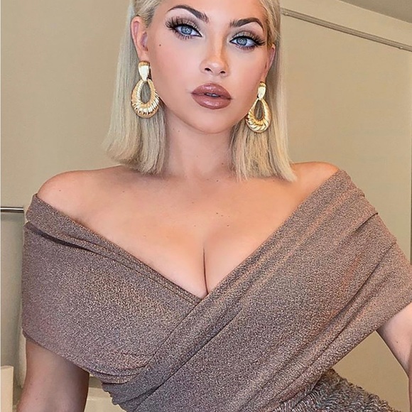 Fashion nova Bodysuit - Rose Gold size Small - Picture 2 of 3